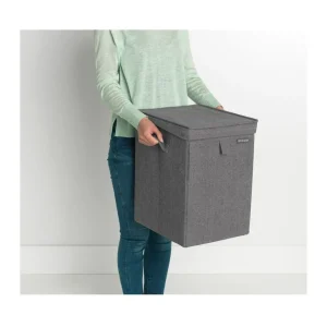 Panier à linge empilable noir 35 litres