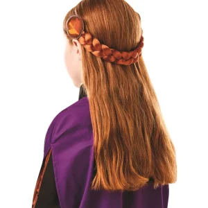 Panoplie déguisement + tresse Anna taille 7/8 ans - La reine des neiges