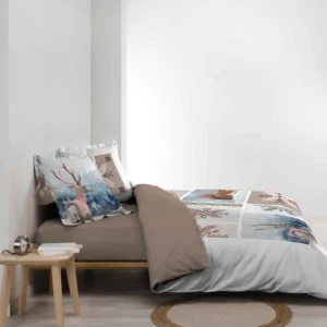 Parure de Lit 3 Pièces Aspen 260x240cm Naturel