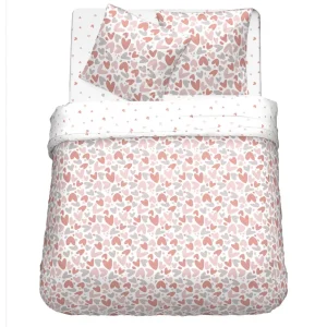 Parure housse de couette en coton 57 fils AMORE