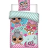 Parure housse de couette enfant en coton bio LOL