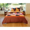 Parure housse de couette en coton 57 fils imprimé GABIN