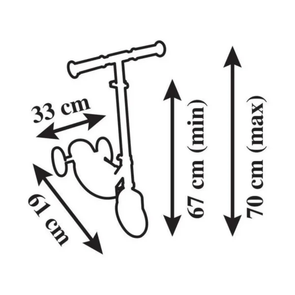 Patinette - SMOBY - FROZEN - 3 roues silencieuses - Guidon réglable - Bois et métal