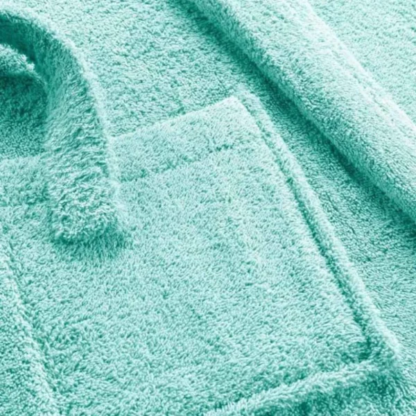 Peignoir Col Châle en Coton Tendresse Céladon