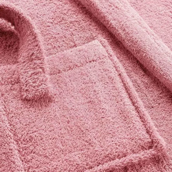 Peignoir Col Châle en Coton Tendresse Bois de Rose