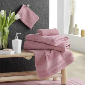 Peignoir Col Châle en Coton Tendresse Bois de Rose
