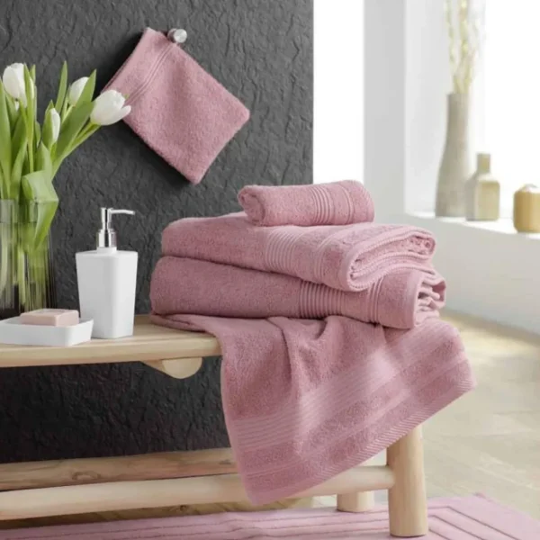 Peignoir Col Châle en Coton Tendresse Bois de Rose