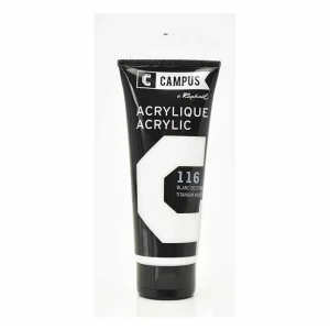 Peinture acrylique 100 ml - Blanc de titane n°116
