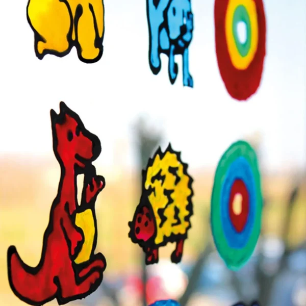 6 peintures pour vitres amovibles