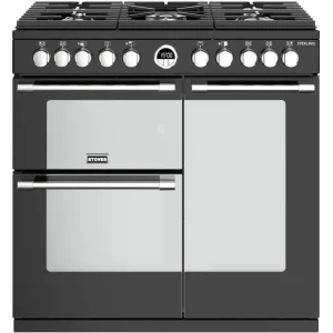 Piano de cuisson gaz 175l 5 feux noir - STERS90DFBL