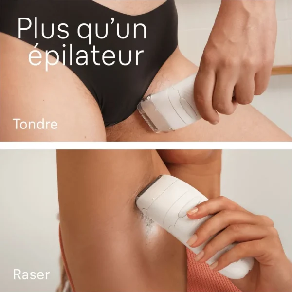 Épilateur silk épil 7-030 - Blanc et rose