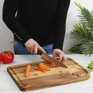 Planche à Découper en Bois Acacia 46cm Marron