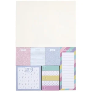 Planche de Notes Adhésives Pop 18cm Multicolore