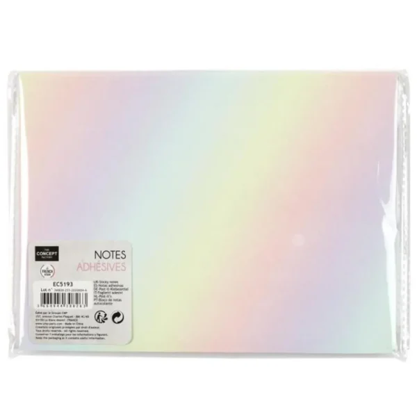 Planche de Notes Adhésives Pop 18cm Multicolore