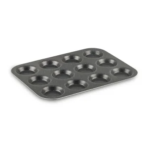 Plaque 12 petits gateaux PERFECT BAKE métal