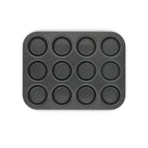 Plaque 12 petits gateaux PERFECT BAKE métal