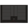 Plaque de cuisson 7400w 4 foyers induction acier inox/noir - ex851lyc1f