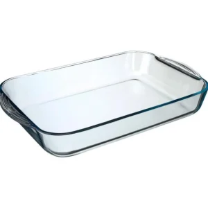 Plat à Four Rectangulaire Verre 40cm Transparent