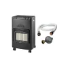 Poele à gaz Infrarouge 4200W Novakit Piezo Volume 120 m³ + Tuyau gaz vissable + détendeur butane