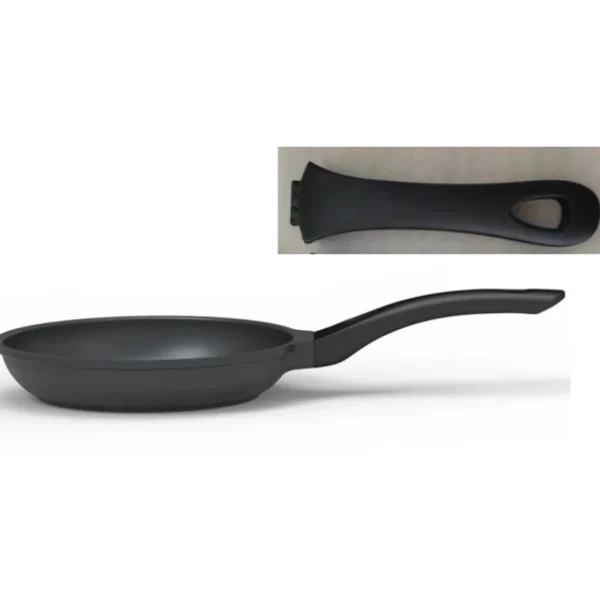 Poêle 24 cm aluminium tous feux dont induction - Noir