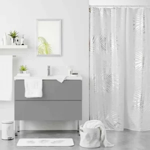 Poubelle à Pédale Imprimée Orbella 3L Blanc & Argent