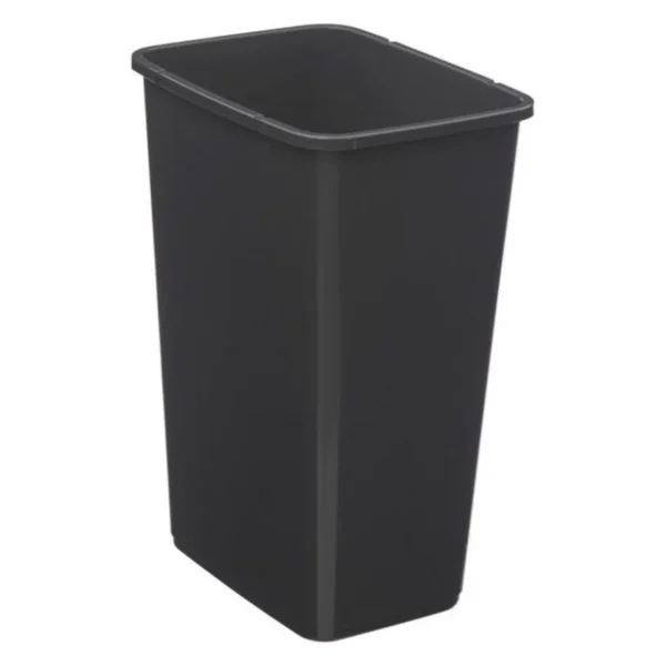Poubelle de Cuisine 2 Ouvertures 25L Gris & Noir