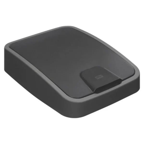 Poubelle de Cuisine 2 Ouvertures 25L Gris & Noir