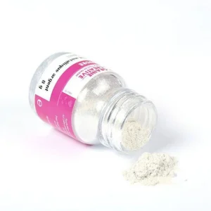 Poudre effet métallique argent pour pâte polymère - 8 g