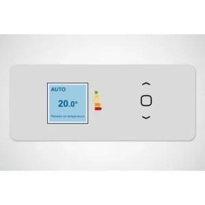 Radiateur chaleur 2000W AGILIA horizontal pilotage intelligent connecté blanc carat ATLANTIC 503125