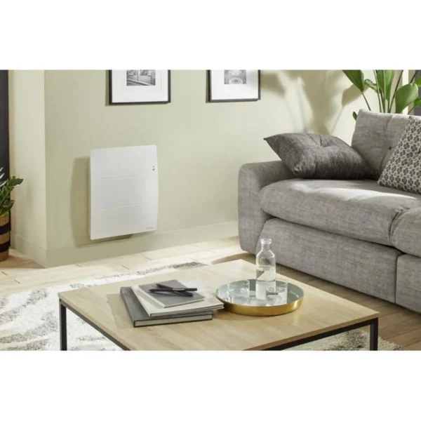 Radiateur chaleur 2000W AGILIA horizontal pilotage intelligent connecté blanc carat ATLANTIC 503125