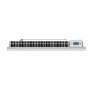 Radiateur électrique fixe a inertie seche céramique 1500W OCEANIC Rubis - Design galbé - Blanc - NF