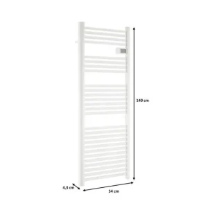 Radiateur seche-serviettes OCEANIC sans soufflerie - 700W - Blanc mat - NF