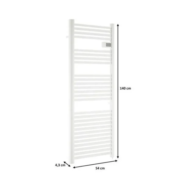Radiateur seche-serviettes OCEANIC sans soufflerie - 700W - Blanc mat - NF