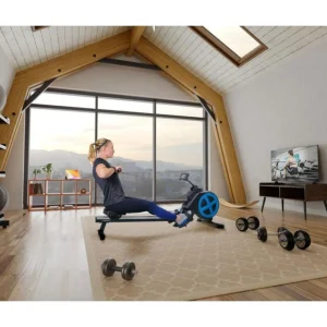 Rameur d'appartement pliable ROWER ULTRA Résistance magnétique réglable 8 niveaux, Roue d'inertie 2 kg