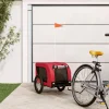 Remorque de velo pour animaux de compagnie rouge et noir
