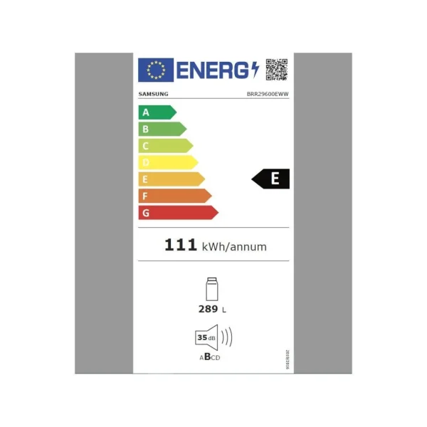 Réfrigérateur 1 porte BRR29600EWW/EF