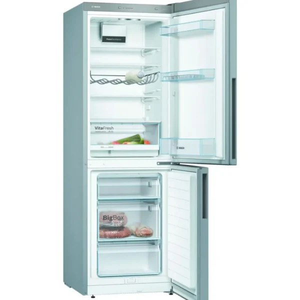 Réfrigérateur combiné 60cm 287l brassé inox - kgv33vleas