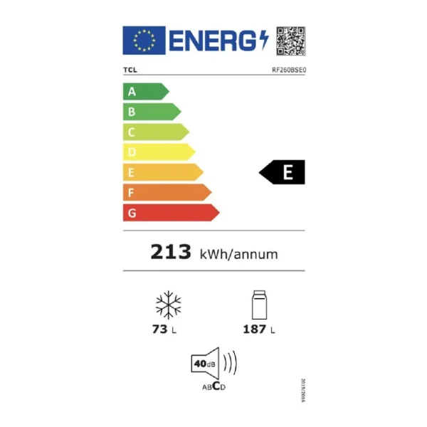 Réfrigérateur combiné RF260BSE0