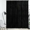 Rideau occultant avec crochets Velours Noir 290x245 cm