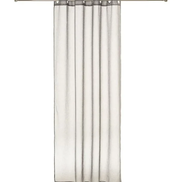 Rideau voilage uni à oeillets métal en polyester 140x240cm ETAMINE