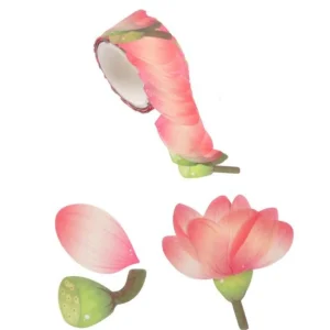 Ruban Masking Tape 200 Pétales Tulipes 3cm Rose