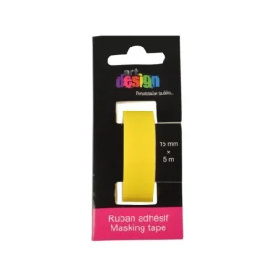 Ruban Masking Tape Créatif 5M Jaune Fluo