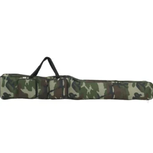 Sac de canne à pêche vert camouflage 150 cm tissu oxford