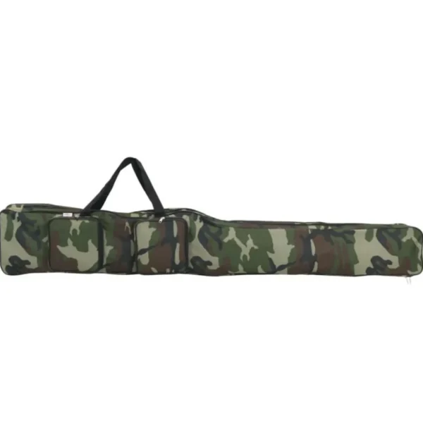 Sac de canne à pêche vert camouflage 150 cm tissu oxford