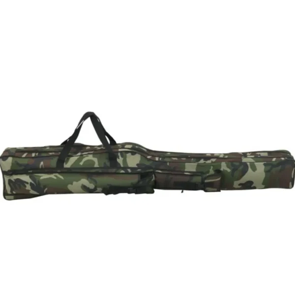 Sac de canne à pêche vert camouflage 150 cm tissu oxford