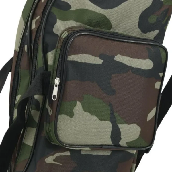 Sac de canne à pêche vert camouflage 150 cm tissu oxford