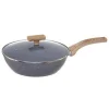 Sauteuse en Aluminium Nature 28cm Gris