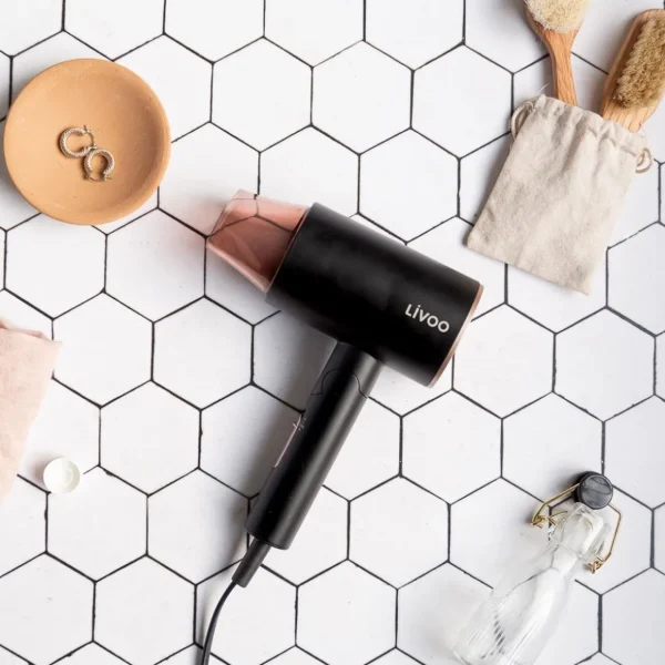 Sèche-cheveux 1600w ionique noir/rose - dos173