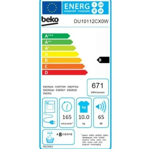 Sèche-linge à condensation 60cm 10kg b blanc - DU10112CX0W