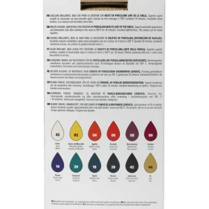Set de 12 peintures base eau porcelaine - 12 x 20 ml